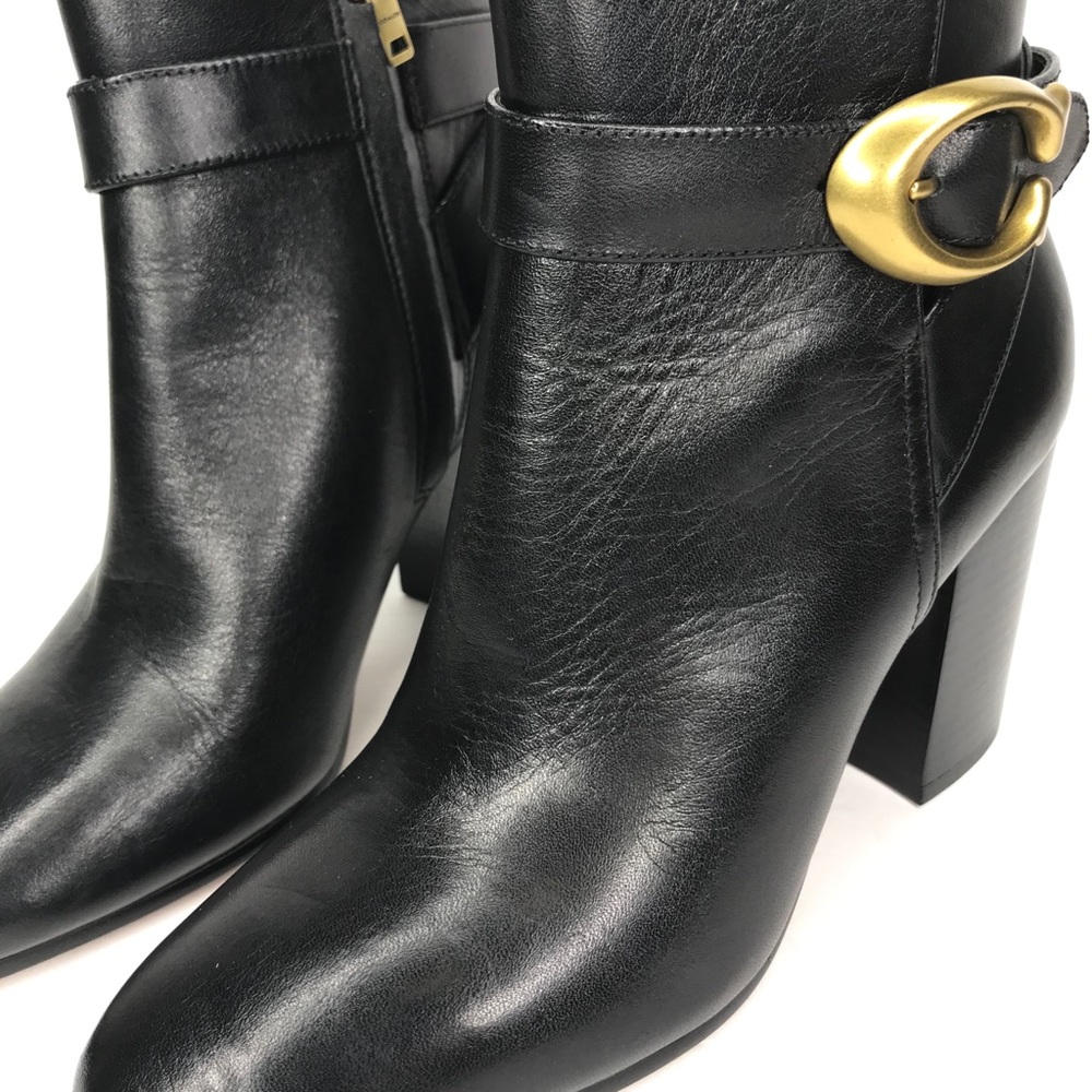 NWOB Coach Delaney Signature Buckle Heel Bootie - Picture 10 of 15